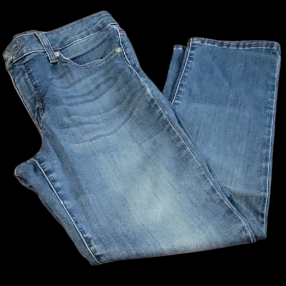 Crown & Ivy Classic Straight Leg Blue Jeans - Picture 1 of 5